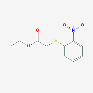 Chemical structure of Ethyl 2-((2-nitrophenyl)thio)acetate