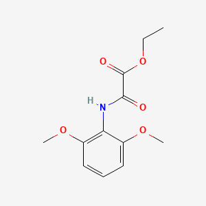 Chemical structure of Ethyl 2-((2,6-dimethoxyphenyl)amino)-2-oxoacetate
