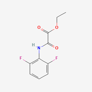 Chemical structure of Ethyl 2-(2,6-difluoroanilino)-2-oxoacetate