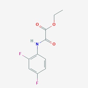 Chemical structure of Ethyl 2-((2,4-difluorophenyl)amino)-2-oxoacetate