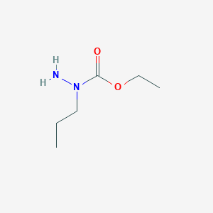 Chemical structure of Ethyl 1-Propylhydrazinecarboxylate