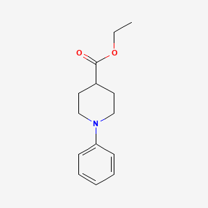 Chemical structure of Ethyl 1-phenylpiperidine-4-carboxylate
