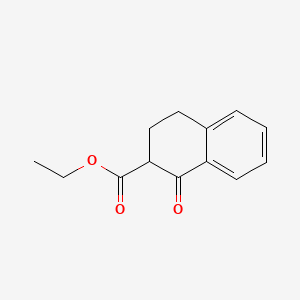 Chemical structure of Ethyl 1-oxo-1,2,3,4-tetrahydronaphthalene-2-carboxylate