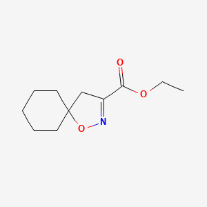 Chemical structure of ETHYL 1-OXA-2-AZASPIRO[4.5]DEC-2-ENE-3-CARBOXYLATE
