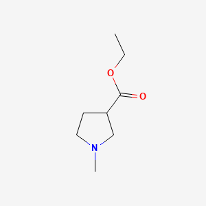 Chemical structure of Ethyl 1-Methylpyrrolidine-3-carboxylate