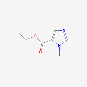Chemical structure of Ethyl 1-Methylimidazole-5-carboxylate