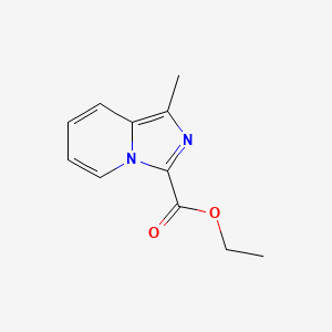 Chemical structure of Ethyl 1-methylimidazo[1,5-a]pyridine-3-carboxylate