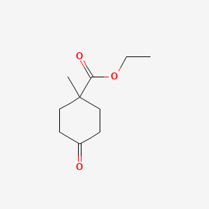 Chemical structure of Ethyl 1-Methyl-4-oxocyclohexanecarboxylate