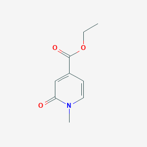 Chemical structure of Ethyl 1-methyl-2-oxo-1,2-dihydropyridine-4-carboxylate