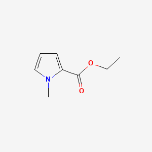 Chemical structure of Ethyl 1-methylpyrrole-2-carboxylate