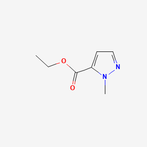 Chemical structure of Ethyl 1-methyl-1H-pyrazole-5-carboxylate