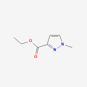 Chemical structure of Ethyl 1-methyl-1H-pyrazole-3-carboxylate