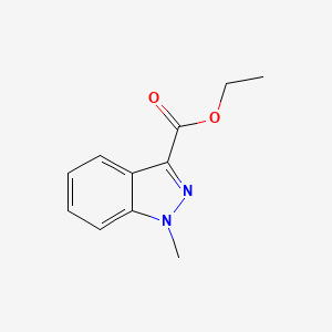 Chemical structure of Ethyl 1-methyl-1H-indazole-3-carboxylate