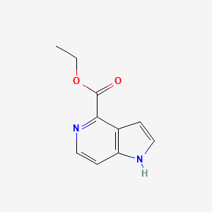 Chemical structure of Ethyl 1H-pyrrolo[3,2-c]pyridine-4-carboxylate