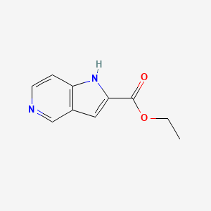 Chemical structure of Ethyl 1H-pyrrolo[3,2-c]pyridine-2-carboxylate