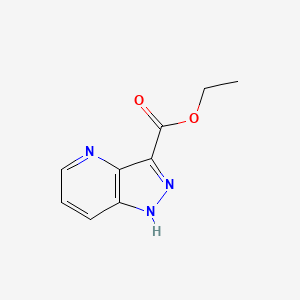 Chemical structure of Ethyl 1H-pyrazolo[4,3-b]pyridine-3-carboxylate