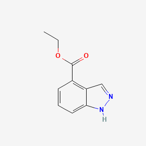 Chemical structure of ethyl 1H-indazole-4-carboxylate