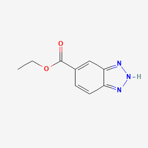 Chemical structure of Ethyl benzotriazole-5-carboxylate