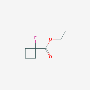 Chemical structure of Ethyl 1-fluorocyclobutanecarboxylate