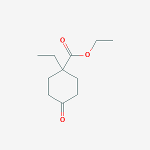 Chemical structure of Ethyl 1-ethyl-4-oxocyclohexanecarboxylate