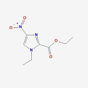 Chemical structure of Ethyl 1-ethyl-4-nitro-1H-imidazole-2-carboxylate