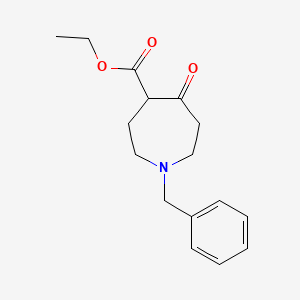 Chemical structure of Ethyl 1-Benzyl-5-oxoazepane-4-carboxylate