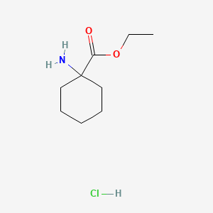 Chemical structure of Ethyl 1-aminocyclohexanecarboxylate hydrochloride