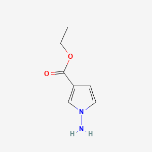 Chemical structure of Ethyl 1-amino-1H-pyrrole-3-carboxylate