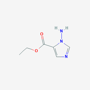 Chemical structure of Ethyl 1-amino-1H-imidazole-5-carboxylate