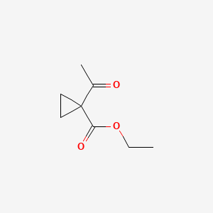 Chemical structure of Ethyl 1-acetylcyclopropanecarboxylate