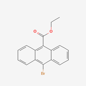 Chemical structure of Ethyl 10-bromoanthracene-9-carboxylate