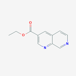 Chemical structure of Ethyl 1,7-naphthyridine-3-carboxylate