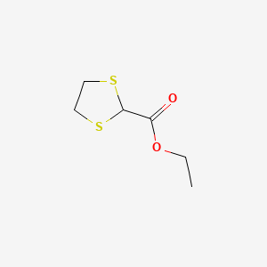 Chemical structure of Ethyl 1,3-Dithiolane-2-carboxylate