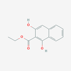 Chemical structure of Ethyl 1,3-Dihydroxy-2-naphthoate