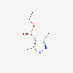 Chemical structure of Ethyl 1,3,5-trimethyl-1H-pyrazole-4-carboxylate