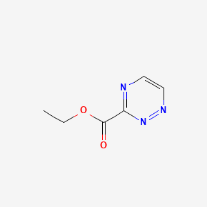 Chemical structure of Ethyl 1,2,4-triazine-3-carboxylate