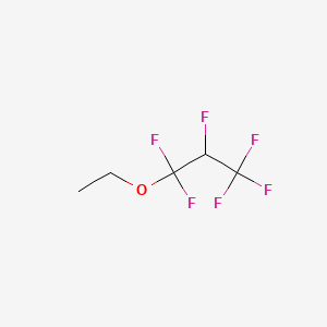 Chemical structure of Ethyl 1,1,2,3,3,3-Hexafluoropropyl Ether
