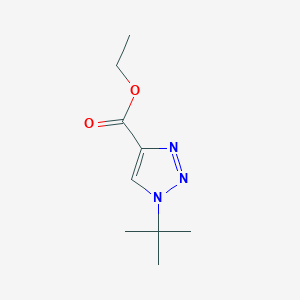 Chemical structure of Ethyl 1-(tert-butyl)-1H-1,2,3-triazole-4-carboxylate