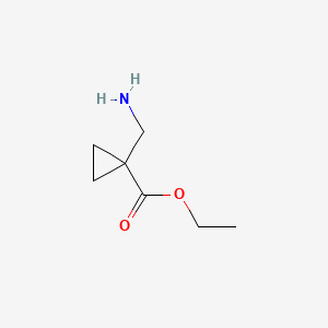 Chemical structure of Ethyl 1-(Aminomethyl)cyclopropanecarboxylate