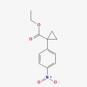 Chemical structure of Ethyl 1-(4-nitrophenyl)cyclopropanecarboxylate