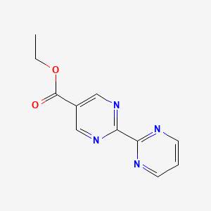 Chemical structure of Ethyl [2,2'-bipyrimidine]-5-carboxylate