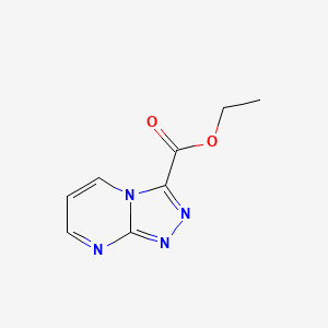 Chemical structure of Ethyl [1,2,4]triazolo[4,3-a]pyrimidine-3-carboxylate