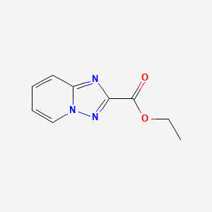 Chemical structure of Ethyl [1,2,4]triazolo[1,5-a]pyridine-2-carboxylate