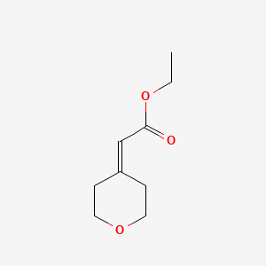 Chemical structure of Ethyl 2-(oxan-4-ylidene)acetate