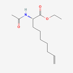 Chemical structure of ethyl (S)-2-acetamidonon-8-enoate