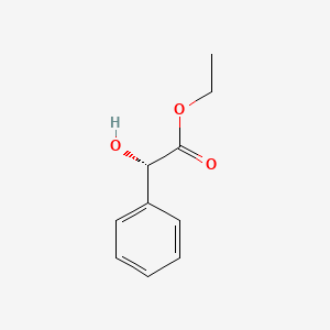 Chemical structure of ethyl mandelate, (S)-