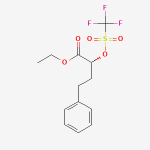 Chemical structure of Ethyl (R)-4-Phenyl-2-(trifluoromethanesulfonyloxy)butyrate