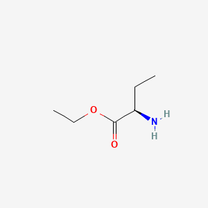 Chemical structure of ethyl (R)-2-aminobutanoate