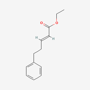 Chemical structure of Ethyl (E)-5-phenylpent-2-enoate