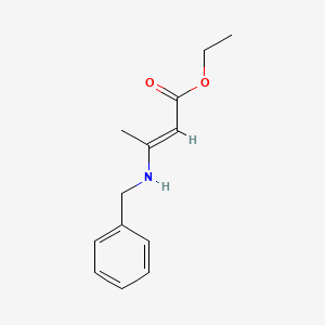 Chemical structure of Ethyl 3-(benzylamino)but-2-enoate